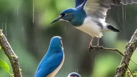 Hero Birds | Umbrella Wings to Shield Their Chicks from Rain ☔🕊️