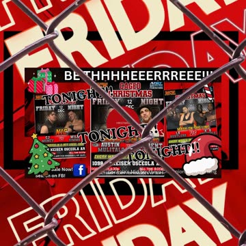 MCW PRESENTS: CAGED CHRISTMAS THIS FRIDAY NIGHT!!