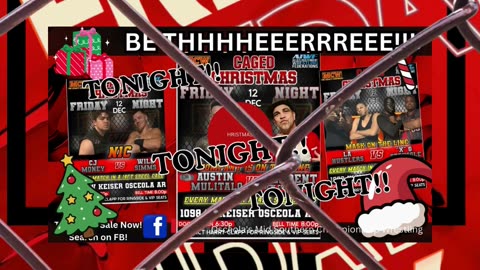 MCW PRESENTS: CAGED CHRISTMAS THIS FRIDAY NIGHT!!