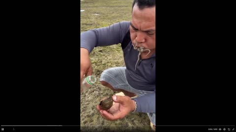 This guy eating a live octopus freaks me out.