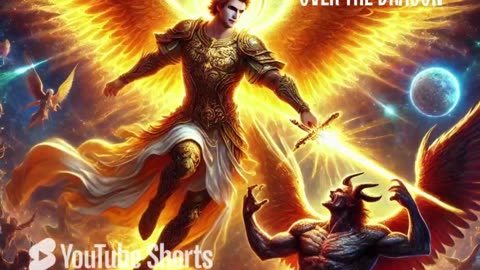 The Triumph of Light: Michael’s Victory Over the Dragon #motivationalvideo #motivation #angel