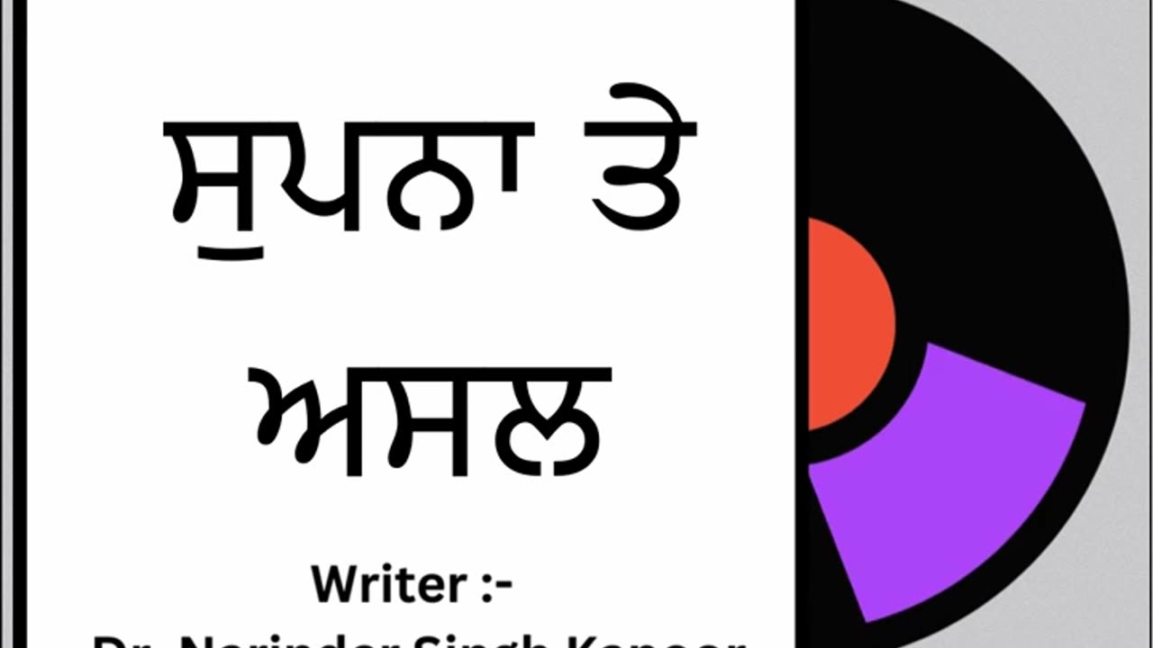 ਸੁਪਨਾ ਤੇ ਅਸਲ || By: Dr. Narinder Singh Kapoor