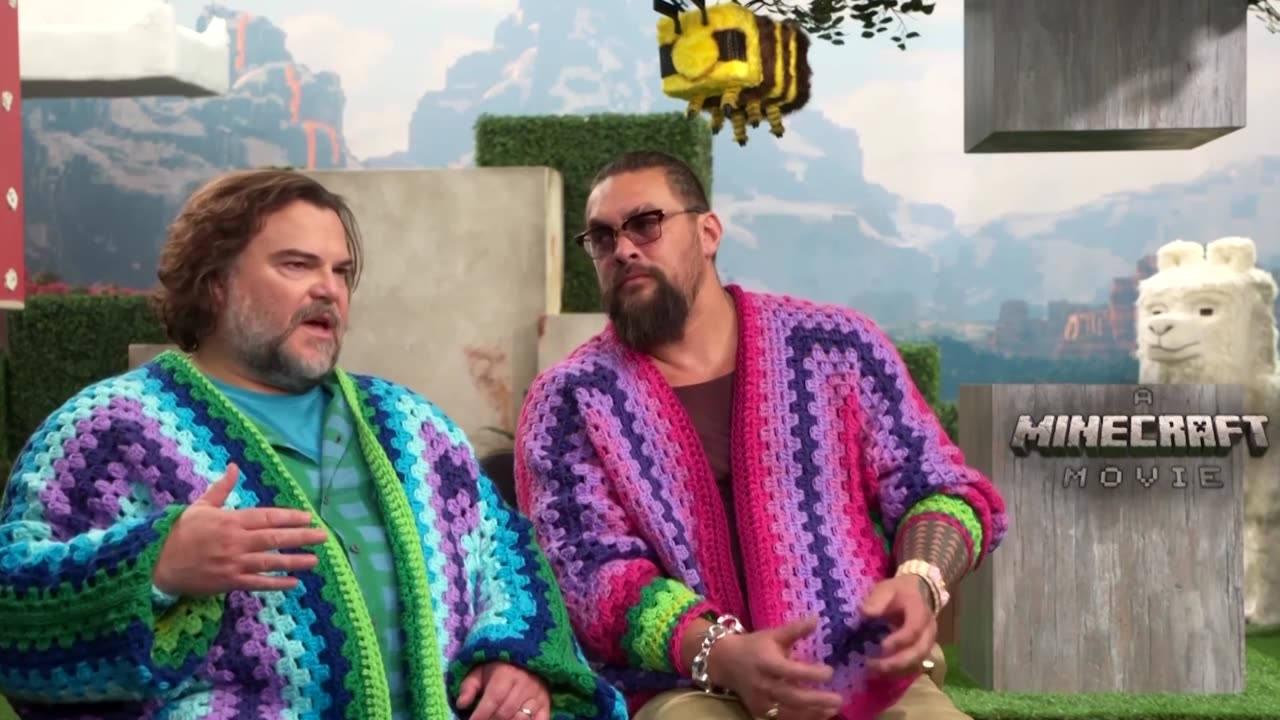 Jack Black, Jason Momoa square off in 'Minecraft' movie