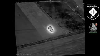 Russian BM27 Uragan Detonates After Drone Strikes