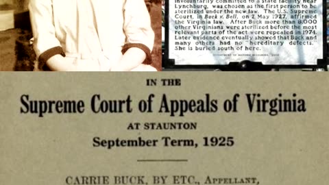 🚨1927 Supreme Court Case BUCK vs BELL - The Gateway for Eugenics and THE MANDATE🚨