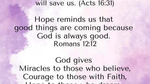Faith, Belief, Hope