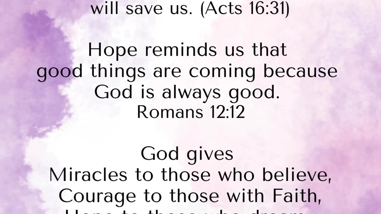 Faith, Belief, Hope