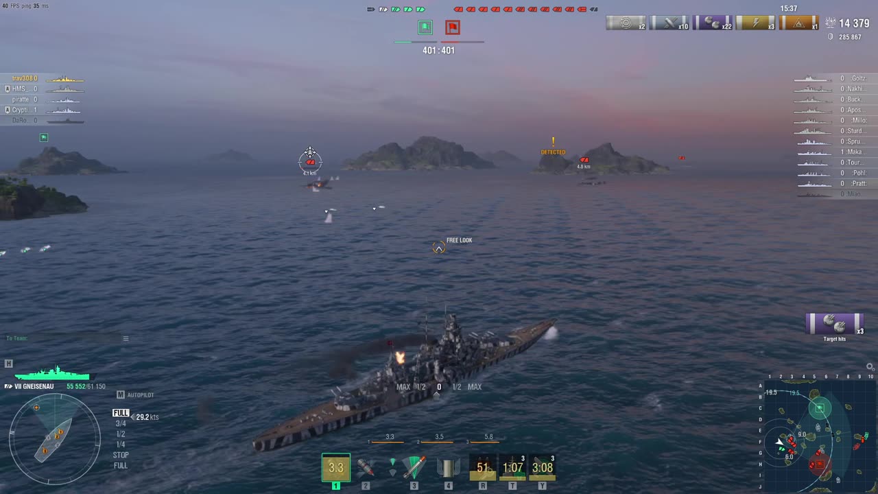 WOWS Historical Gameplay With Minnesota260
