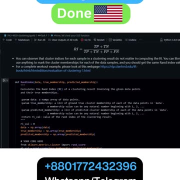 Student Work(Assignment) | PA3-4930 – Clustering Algorithms Explained Data Science | UCF