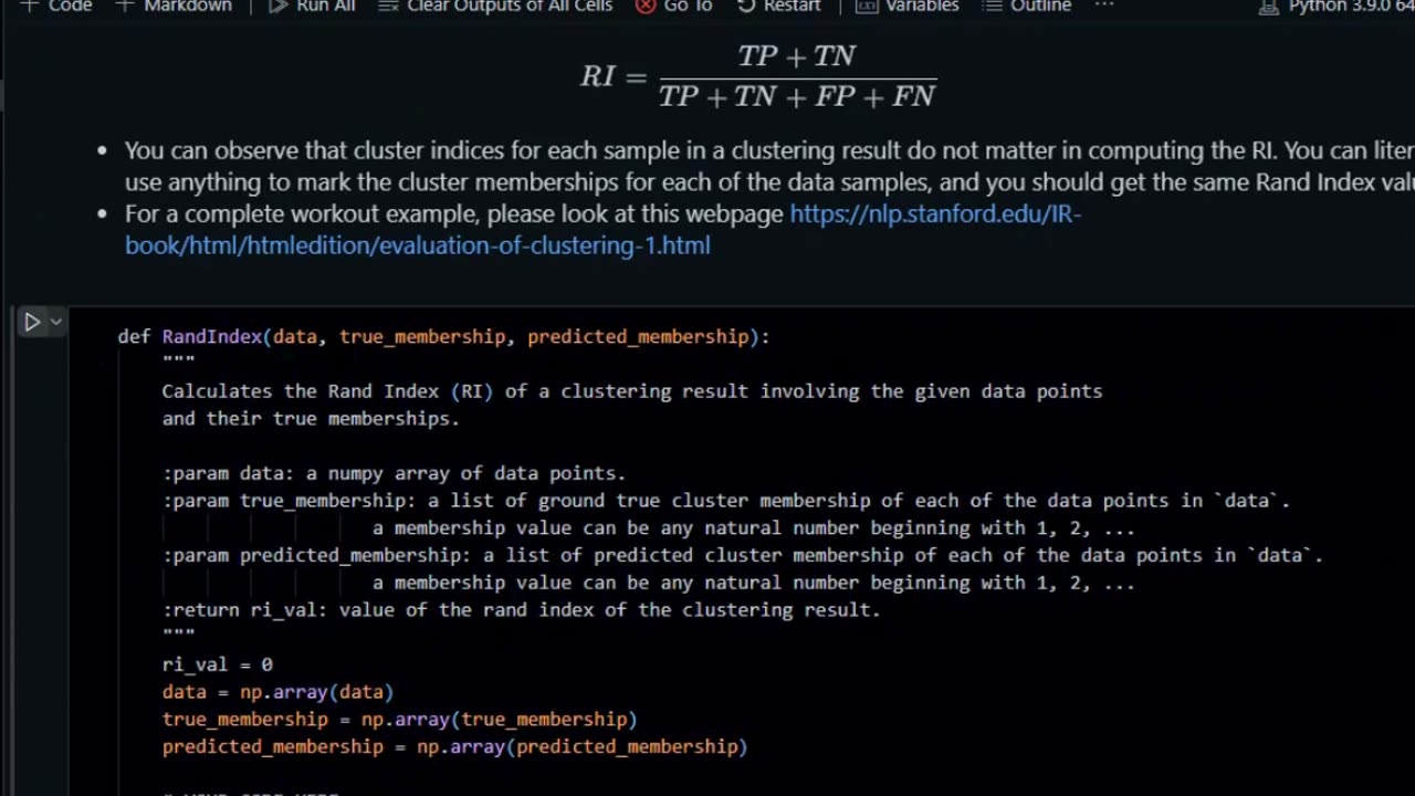 Student Work(Assignment) | PA3-4930 – Clustering Algorithms Explained Data Science | UCF