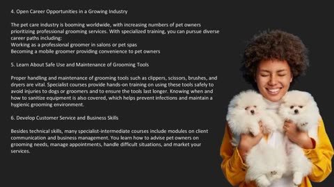 Why Enroll in a Specialist-Intermediate Dog Grooming Course? And its Benefits -The Pets Workshop