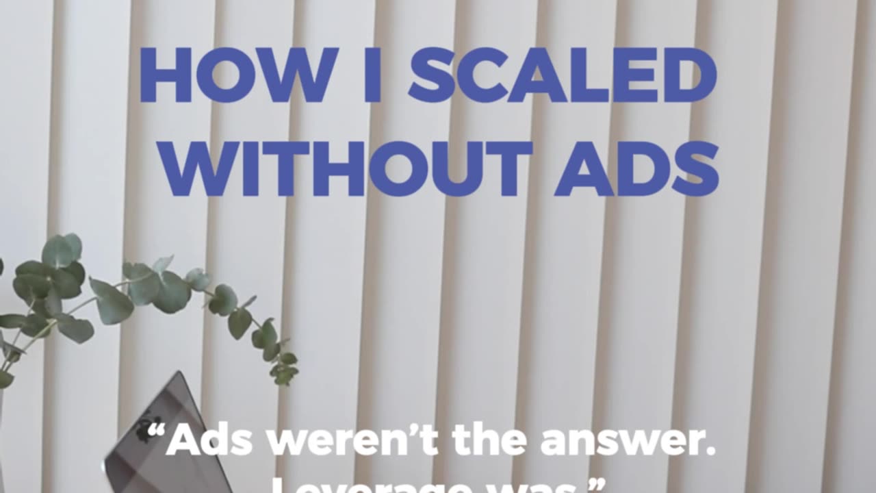 How I Scaled Without Ads