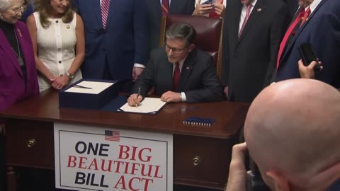 Speaker Mike Johnson Finalizes Landmark "America First" Legislation - July 3, 2025