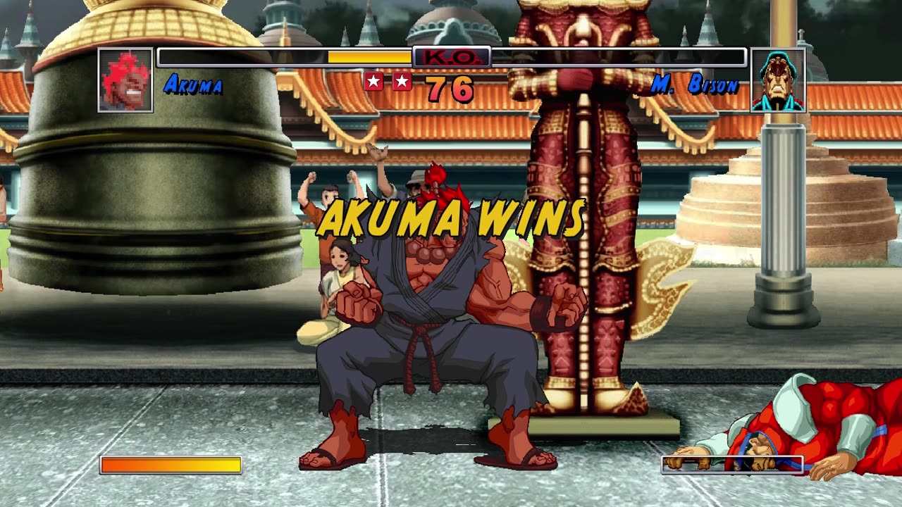 Akuma vs CPU game street fighter hd