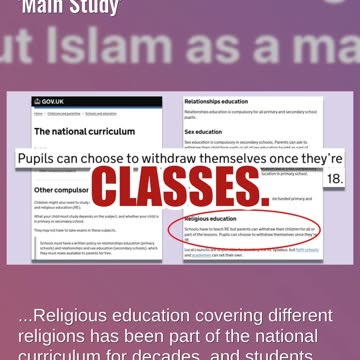 Fact Check: UK School Children Do NOT Have To Attend Islam Classes As 'Main Study'