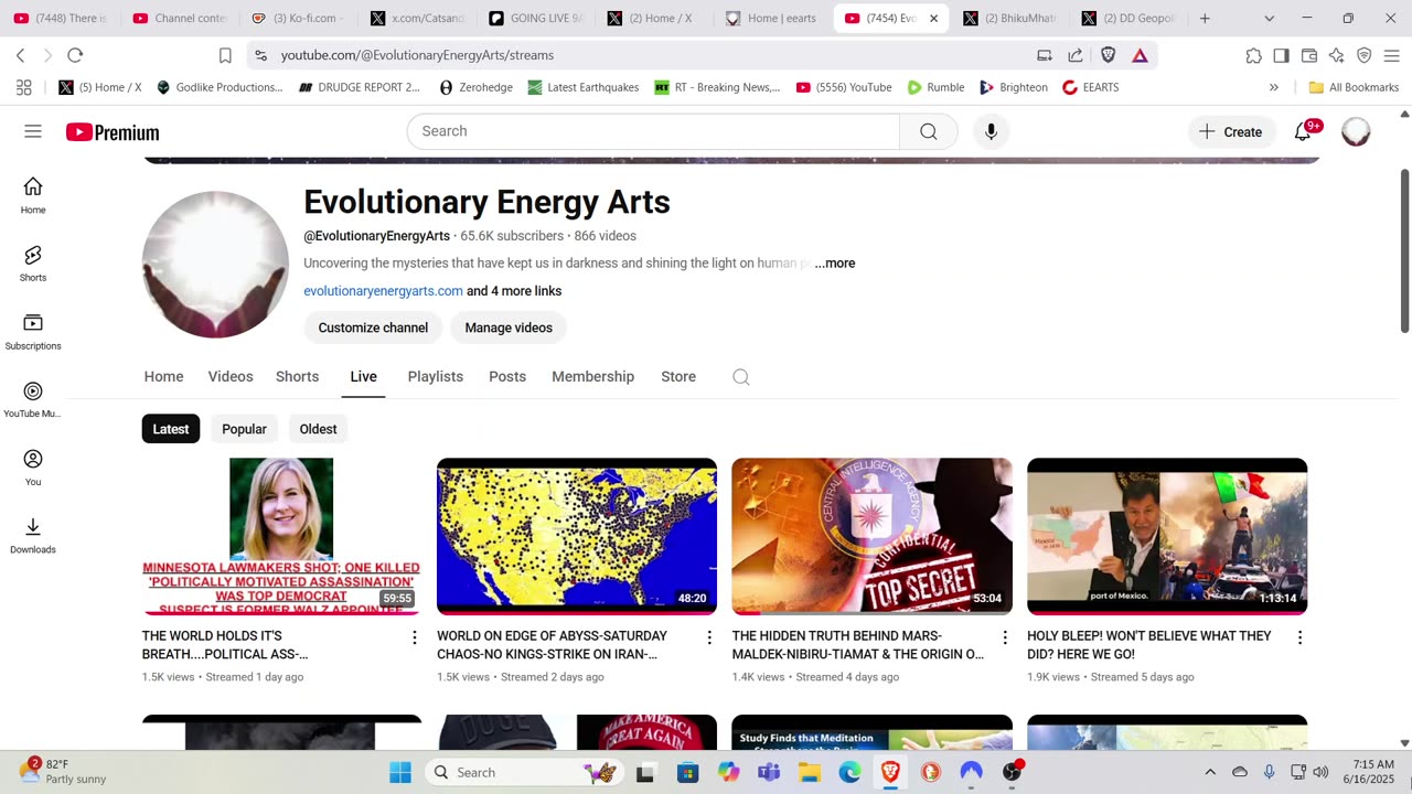 GOING LIVE 9AM CST ON YOUTUBE EVOLUTIONARY ENERGY ARTS-OPEN FORUM!