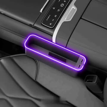 Car Seat Crevice Storage Box USB Charging Seat Gap Slot Cup Holder