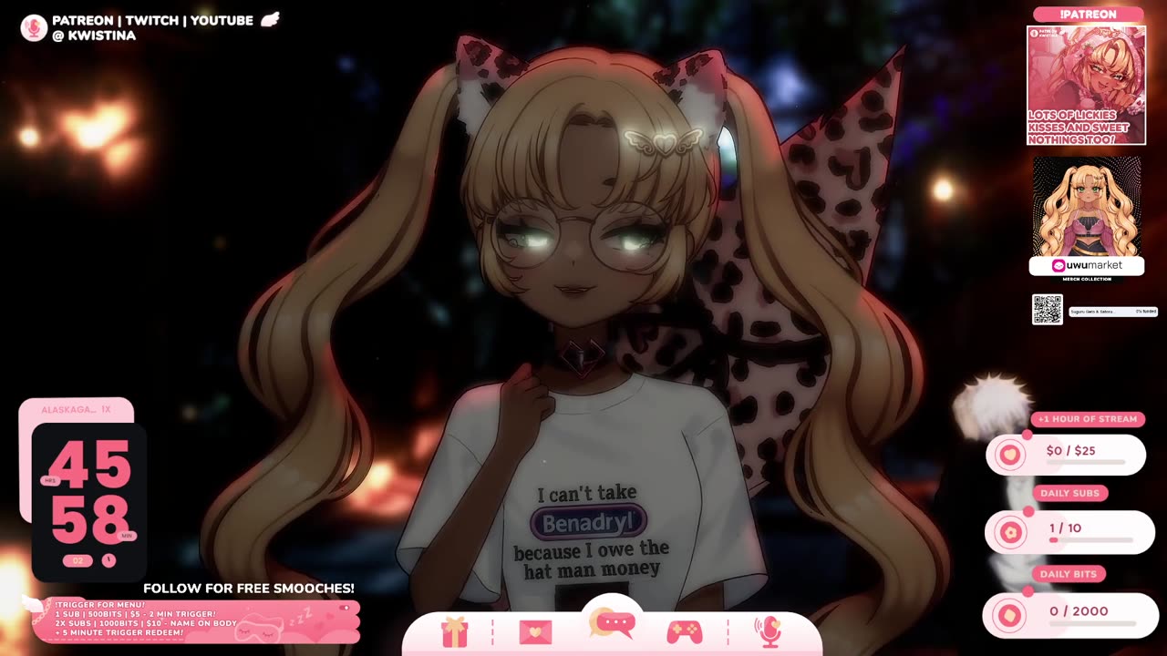 kwistina - kwis sings itsy bitsy spider - [asmr] [clip]