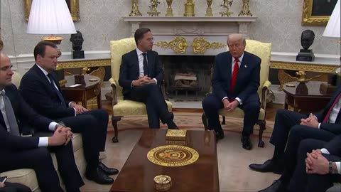 Trump holds meeting with NATO leader Mark Rutte - Watch full