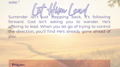 Let Him Lead