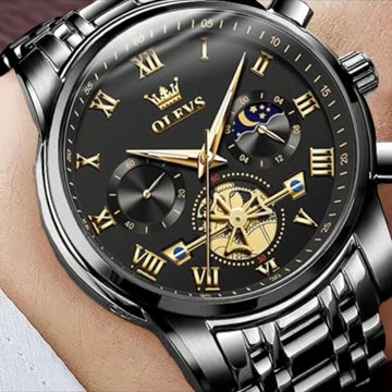 OLEVS Watches Men Waterproof Luxury Big Face Mens Watch Stainless Steel Quartz Analog Dress Watches