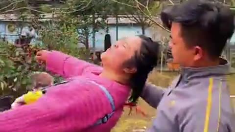 Try not to laugh|funny video|funny Chinese video|comedy video #funny