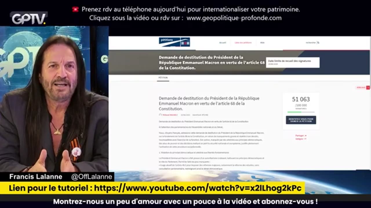 LALANNE A UNE SOLUTION POUR DESTITUER MACRON | GPTV L’ESSENTIEL