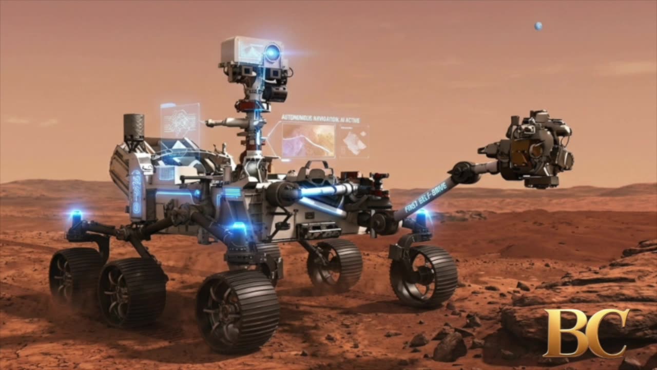NASA’s Perseverance Mars rover completes its 1st drive planned by AI