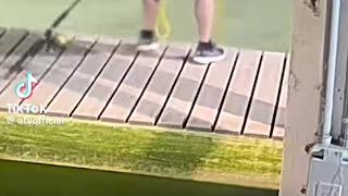 Guy caught the biggest fish of his life for a second