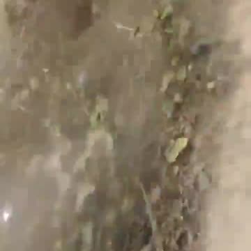 Explosives delivery truck does its job