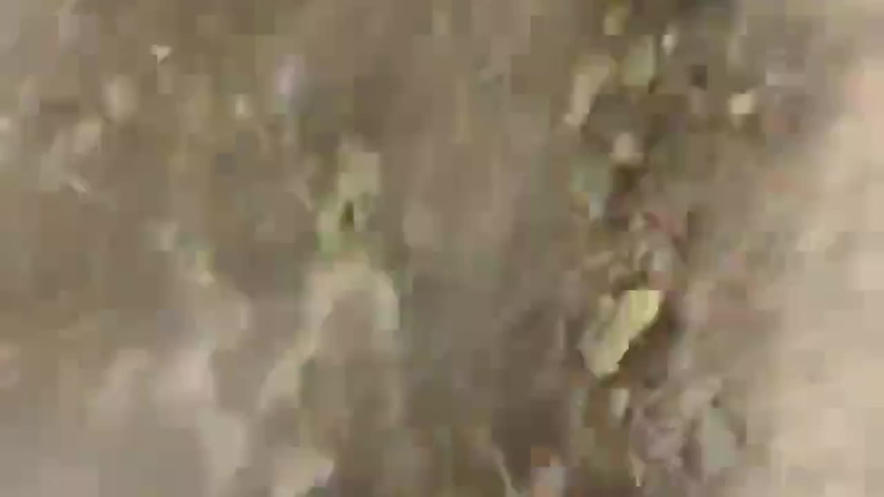 Explosives delivery truck does its job