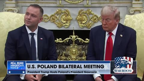 President Trump And President Nawrocki Live From The Oval Office