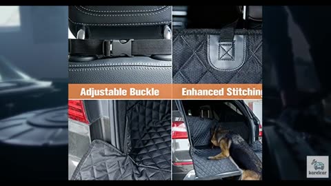 PETICON SUV Cargo Liner for Dogs, Waterproof Pet Cargo Cover Dog Seat Mat for S