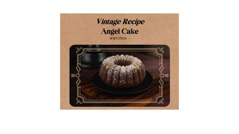 Vintage Recipe for Angel Cake