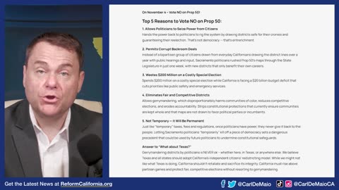 POLL: Prop 50 is Now a “Toss Up” Race