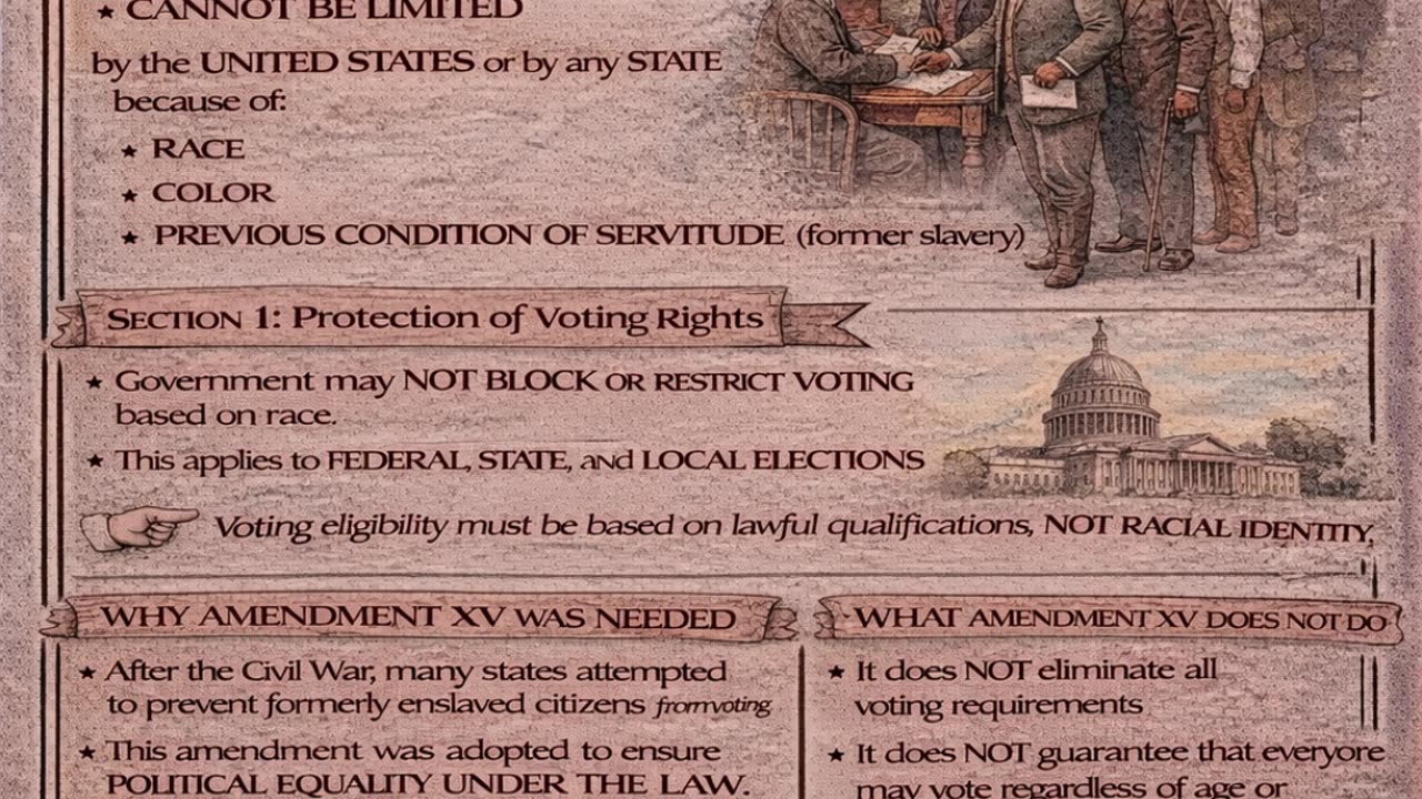 Amendment XV Explained | Voting Rights and Equal Access