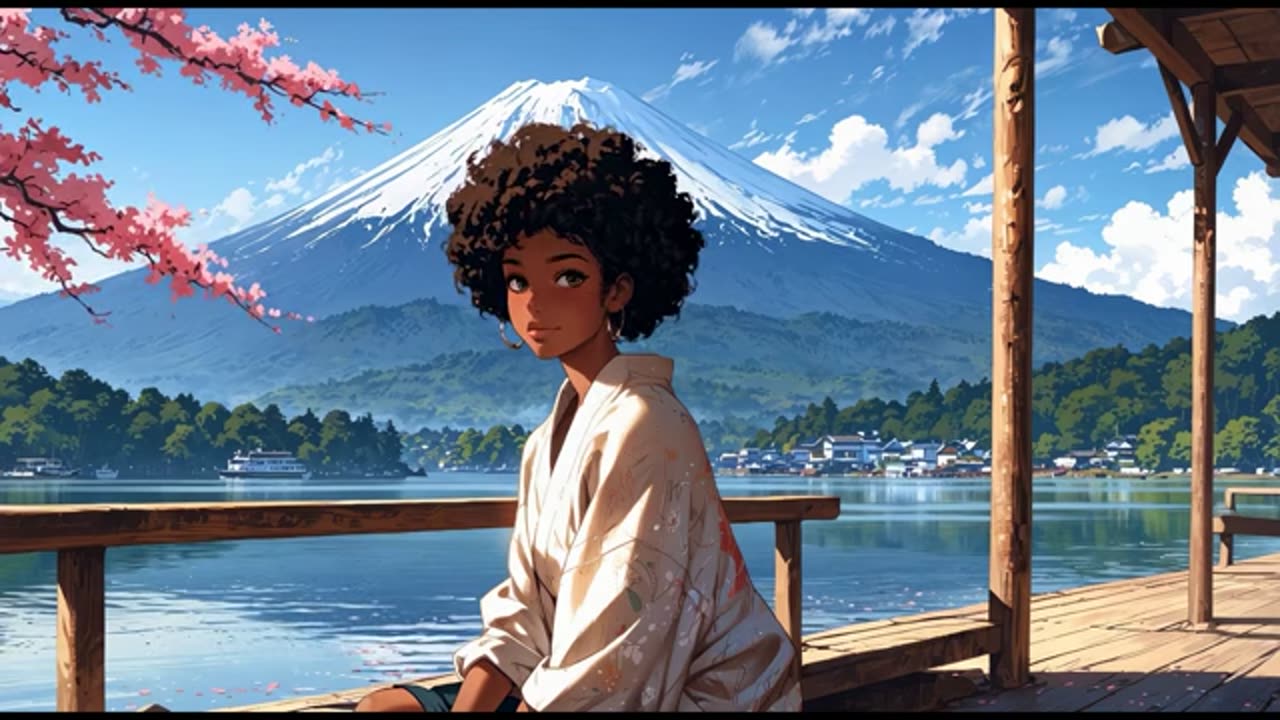 1 Hour of Lofi Hip Hop 🌸 | Chill Spring Beats by Mt. Fuji