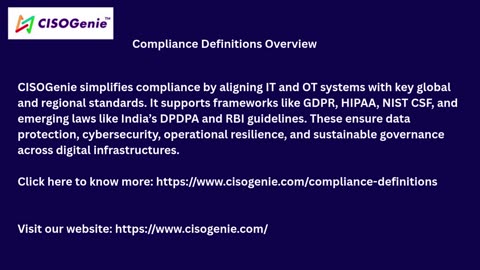 Compliance Definitions Overview