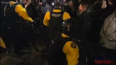Crosswalk Problems With Protestors and Portland Police At ICE