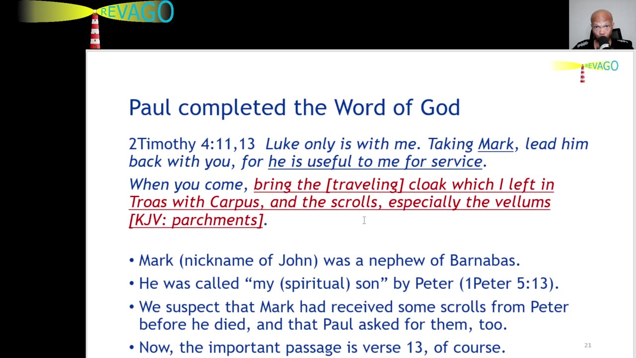 RE 427 Paul was the Chief Editor of ALL of Scripture: Order and Content (Canon)!