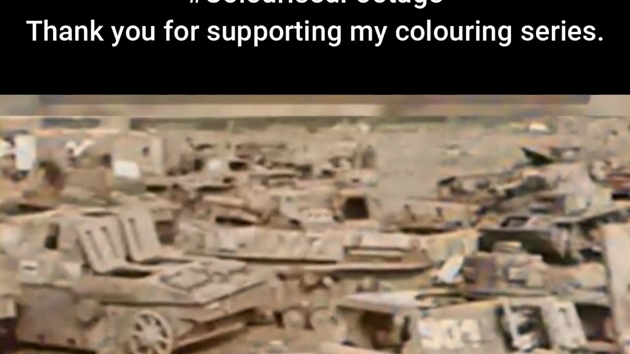 Steel Uncovered Soviet Troops Find Tank Cache #ColourisedHistory
