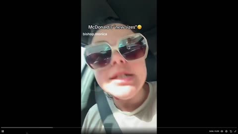 Lady goes off as McDonalds in Cali starts scamming sizes of French fries... wow