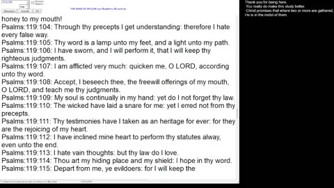 Psalm 119:113-12