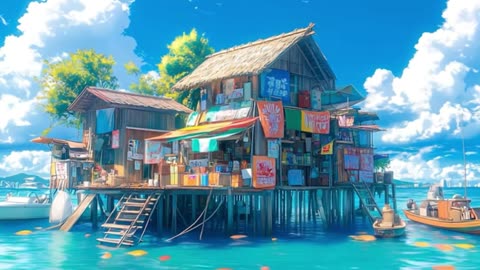 Relaxing Japanese Lofi Beats by the Ocean