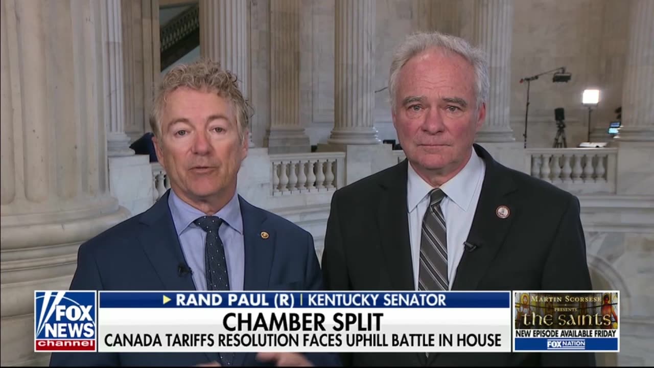 Dr. Rand Paul & Sen. Tim Kaine Speak with Bret Baier on Tariffs