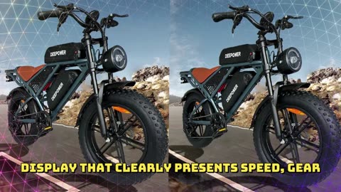Deepower QS7 Electric Bike 1000W 48V 60AH Battery 20 Inch Fat Tire Off-Road Electric Bike