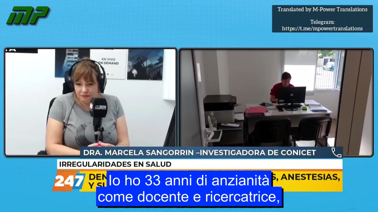 Scienziata argentina parla chiaro in televisione sulla verità dei vaccini covid.
