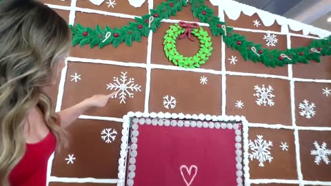 Living In A Giant Gingerbread House For 24 Hours! - YouTube
