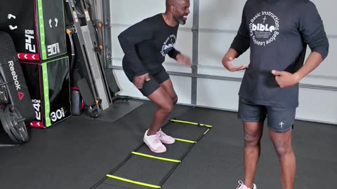 LADDER DRILL LATERAL OVER 4 BACK 2