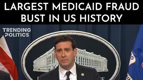 Largest Medicaid fraud bust in US history - I voted for that